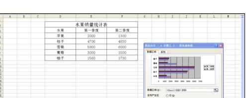 Excel中制作条形对称对比图的操作方法