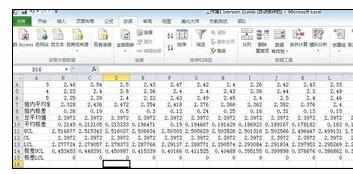 Excel2010中制作平均-极差控制图的操作方法