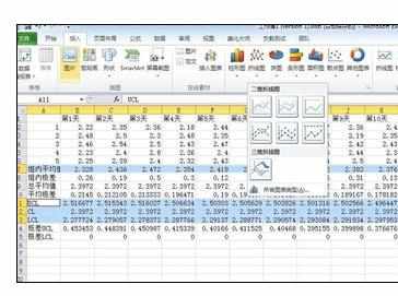 Excel2010中制作平均-极差控制图的操作方法