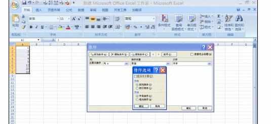 Excel2007中使用数据排序的操作方法