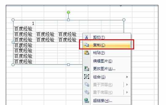 Excel2007中截图并保存图片出来的操作方法