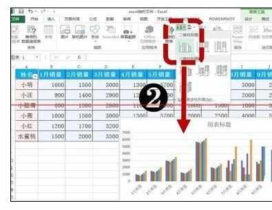 Excel中图表设置筛选变动的操作方法