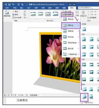 Word2013中进行图片样式的设置方法