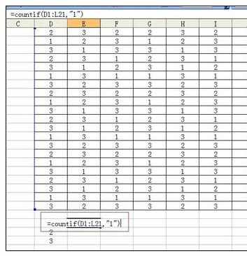 Excel表格中countif函数的使用方法