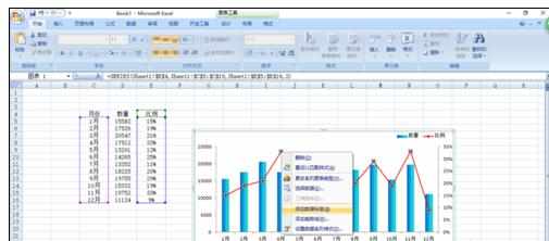 Excel2007中制作折线图美化的操作方法