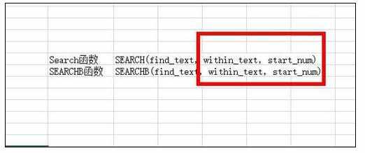 Excel中进行Search或Searchb函数的操作方法