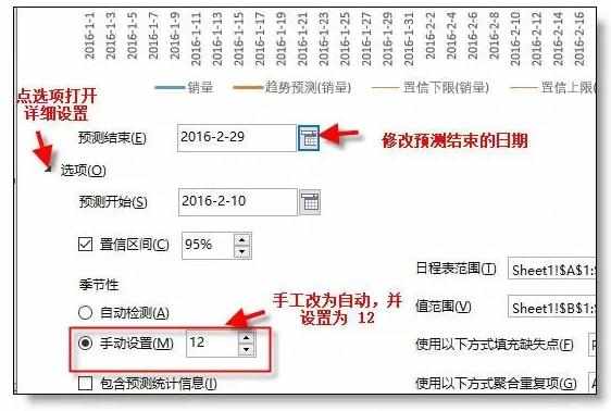 Excel中进行趋势预测数据的操作方法