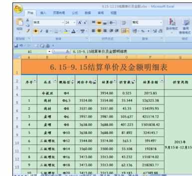 Excel2007中设置单元格格式的操作方法