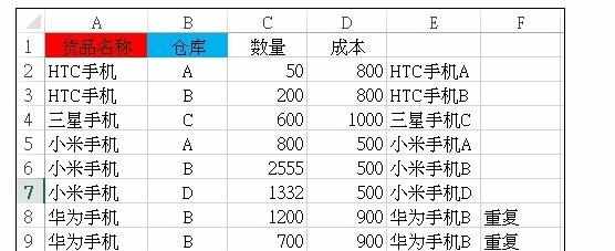 Excel中筛选多列相同数据的操作方法