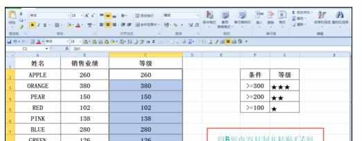 Excel2010中数字自定义条件划分等级的操作方法