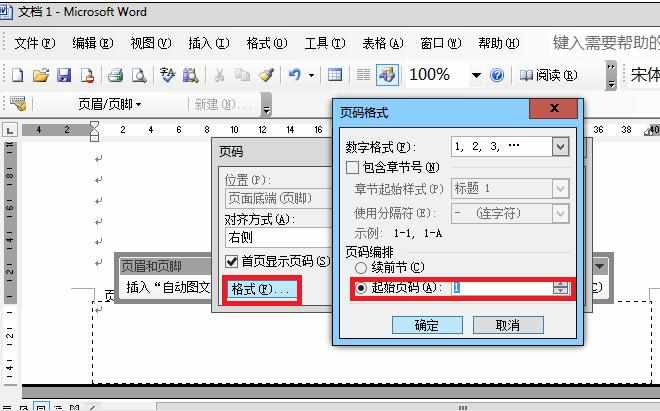 Word2003文档中任意页插入页码的操作方法