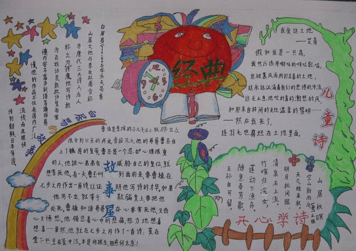 五年级语文上册手抄报的版面设计