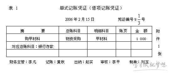 单式记账法是什么 单式记账法的缺点