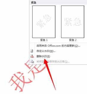 word2010怎么添加和删除文档水印