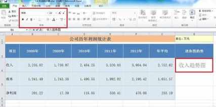 excel2010怎么创建迷你图_excel2010迷你图怎么制作