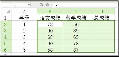 Excel中2007版进行求和操作的设置方法