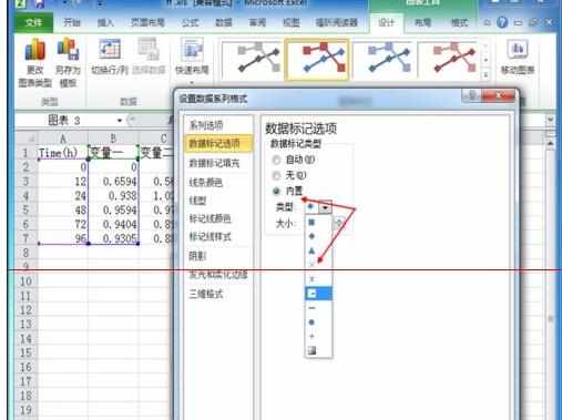 Excel2010中制作美观直接双坐标轴图表的操作方法