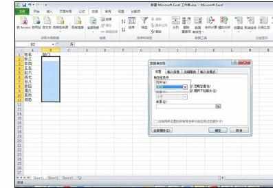 Excel中自定义下拉列表输入的操作方法