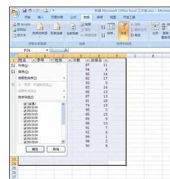 Excel中2010版进行筛选功能的操作使用