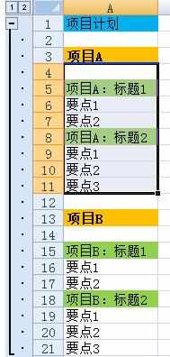 Excel中进行表格制作多级分组显示图表的操作技巧