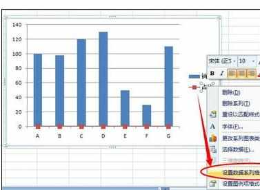 Excel中进行设置双坐标及次坐标轴显示百分比的方法