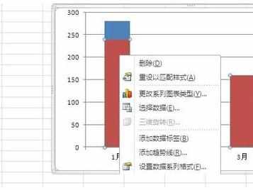 Excel中2010版进行制作双坐标图表的操作技巧