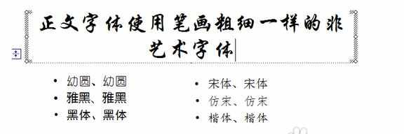 PPT中的字体字号使用要点教程