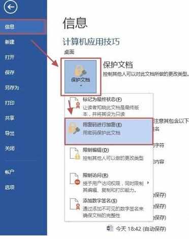 word2003如何设置密码保护