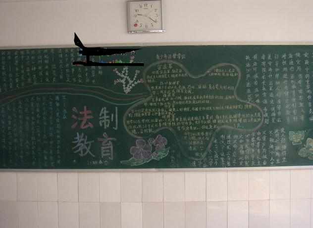 大学安全教育黑板报版面设计图