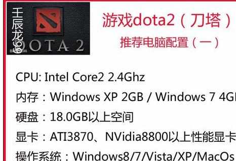 游戏《英雄联盟》《刀塔dota2》电脑配置要求