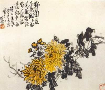 中国画菊花颜色怎么调