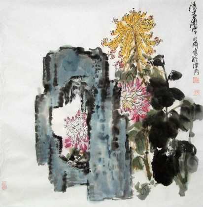 关于中国画菊花作品欣赏