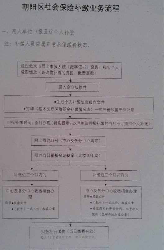 北京社保网上补缴流程