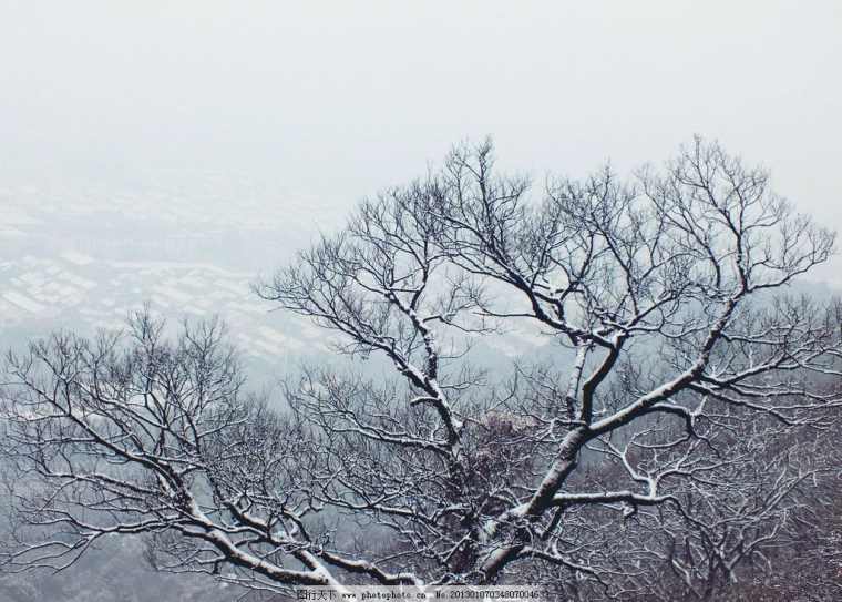 木渎灵岩山风景区雪景摄影作品
