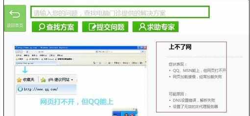 电脑连接wifi可以聊qq但是不能上网怎么办