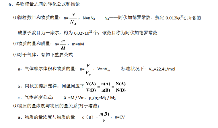 2017广东化学学业水平测试知识点