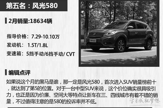 国产车排行榜前十名suv 国产suv销量排行榜