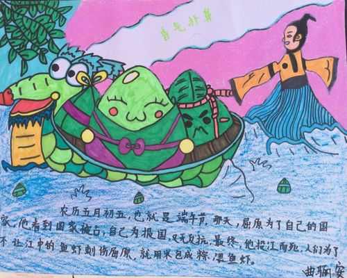 儿童端午节图画 端午节儿童画图片大全