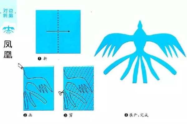 简单的对称剪纸图解