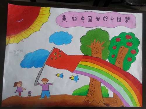 以中国梦为主题的绘画作品